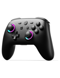 Controlador Pro Inalámbrico Fisherg para Switch Negro con LED