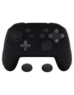 Funda Protectora de Silicona PlayVital para Controlador Pro Nintendo Switch - Negro