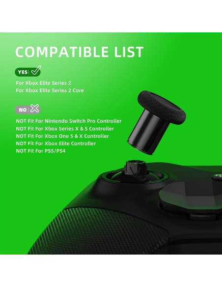 Thumbsticks de Metal eXtremeRate 6 en 1 para Xbox Elite 2