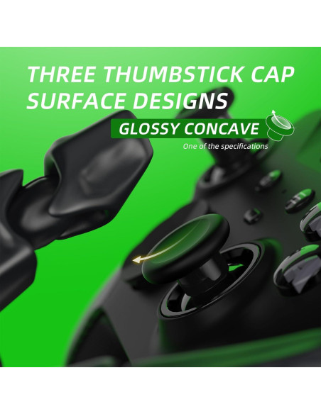 Thumbsticks de Metal eXtremeRate 6 en 1 para Xbox Elite 2