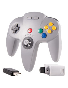 Controlador Inalámbrico KIWITATA N64 para Switch y PC Gris