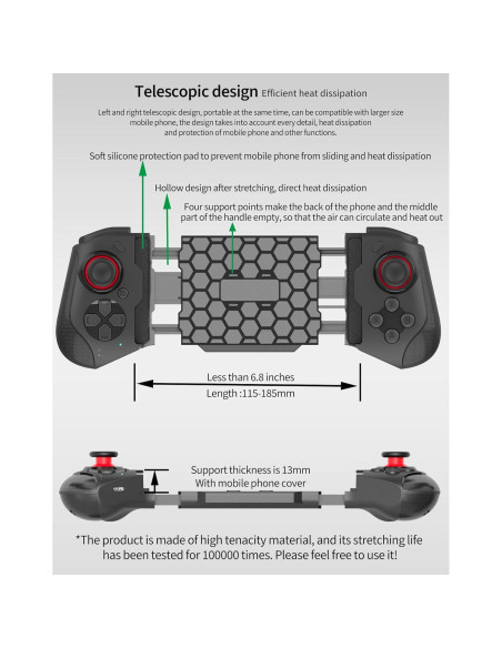 Controlador de Juego Móvil Joso JS-1 para iPhone y Android