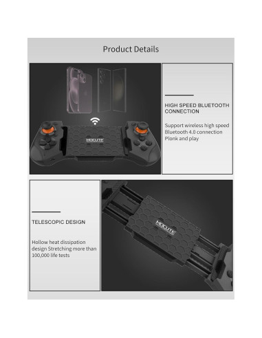 Controlador de Juego Móvil Joso JS-1 para iPhone y Android