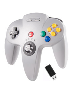 Controlador Inalámbrico KIWITATA N64 para Switch y PC Gris