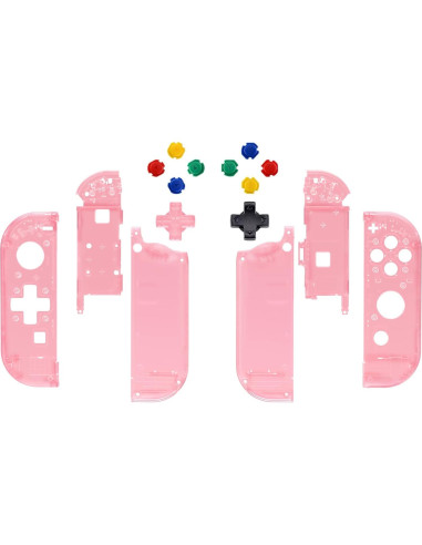 Carcasa de Reemplazo Joycon eXtremeRate Rosa Cereza para Nintendo Switch