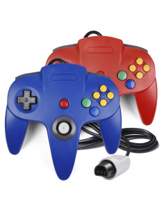 Paquete de 2 Controladores N64 iNNEXT con Cable 1.83m