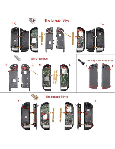 Carcasa de Reemplazo Joycon eXtremeRate Rosa Cereza para Nintendo Switch