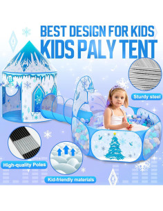 Carpa de Juego Frozen 3 en 1 Shenzhenshi - Casa, Túnel y Piscina 2