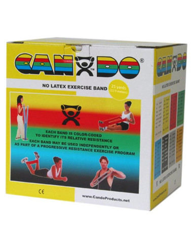 Banda de Ejercicio CanDo 10-5631 Sin Láttex 22.86 m Amarillo