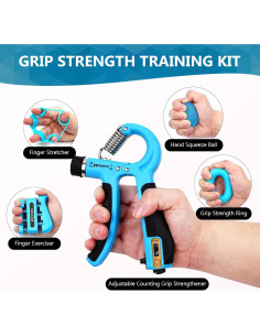 Kit de Entrenador de Fuerza de Agarre Navona 13 Piezas 2