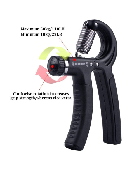 Agarrador de Mano Ajustable Luxon 10-50kg - Fortalecedor de Agarre