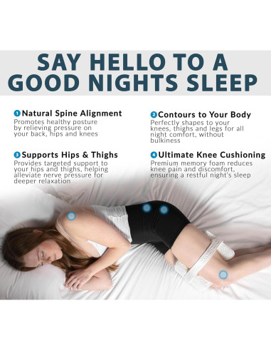 Almohada para Rodillas ComfiLife Espuma Viscoelástica 20cm