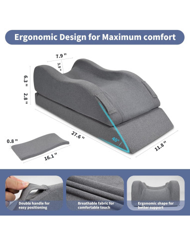 Almohada Elevadora de Piernas Itcozy LP4 Espuma Viscoelástica
