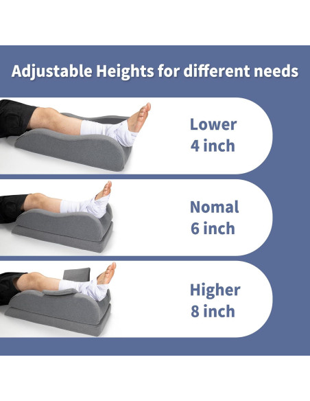 Almohada Elevadora de Piernas Itcozy LP4 Espuma Viscoelástica