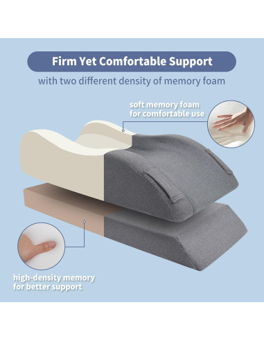 Almohada Elevadora de Piernas Itcozy LP4 Espuma Viscoelástica