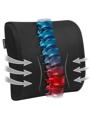 Cojín Lumbar Mind Reader Espuma Viscoelástica Negro