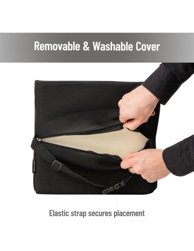 Cojín Lumbar Mind Reader Espuma Viscoelástica Negro