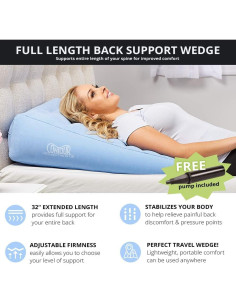 Cojín de cuña inflable Contour 32x24x7 cm soporte lumbar 2