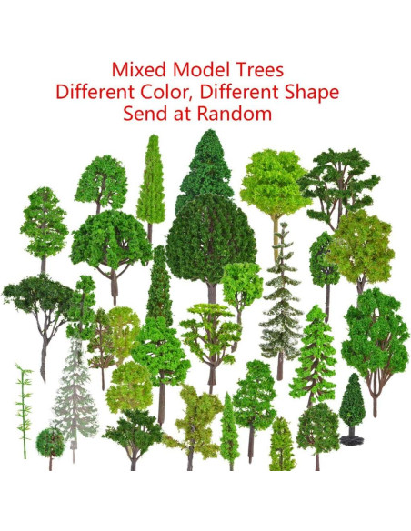 30 Árboles de Modelo Mixto Lee-buty 4-20 cm Decoración 30 Árboles de Modelo Mixto Lee-buty 4-20 cm Decoración