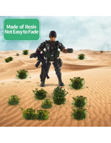 FOIMAS 56pcs Mini Arbustos Verdes para Escenografía DIY