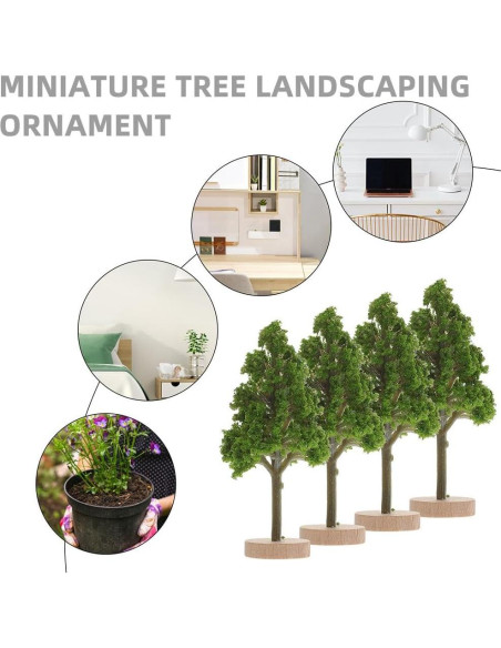 Cabilock 6 Árboles Miniatura para Dioramas Paisajismo