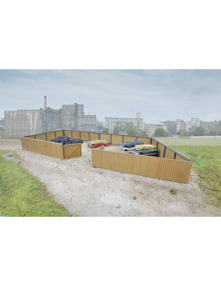 Kit de cerca corrugada Walthers 1.25" (3.1 cm) escala HO