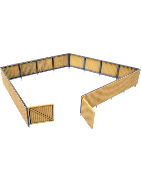 Kit de cerca corrugada Walthers 1.25" (3.1 cm) escala HO