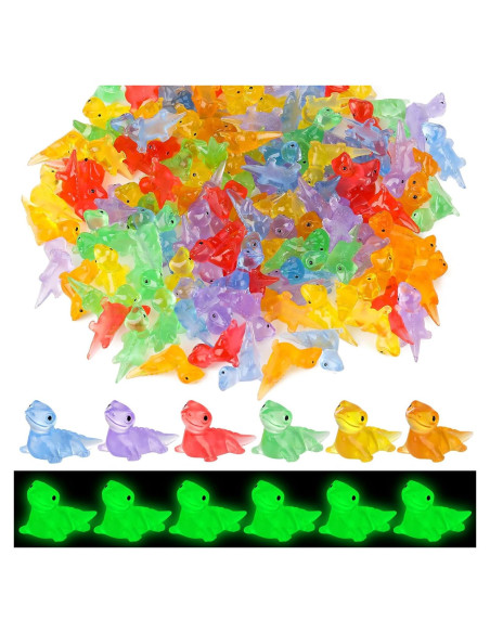 120 Mini Figuras de Lagarto Luminosa GGSTDDUP - Resina 1.5 cm