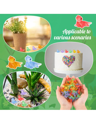 120 Mini Figuras de Lagarto Luminosa GGSTDDUP - Resina 1.5 cm