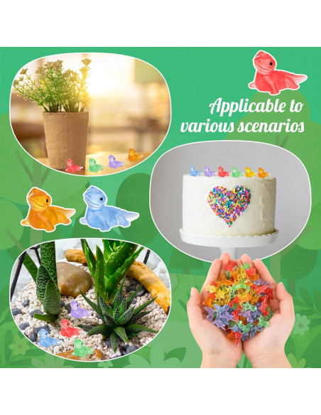 120 Mini Figuras de Lagarto Luminosa GGSTDDUP - Resina 1.5 cm