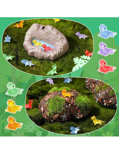 120 Mini Figuras de Lagarto Luminosa GGSTDDUP - Resina 1.5 cm