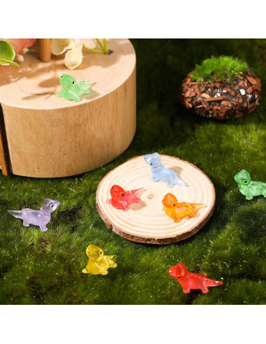 120 Mini Figuras de Lagarto Luminosa GGSTDDUP - Resina 1.5 cm