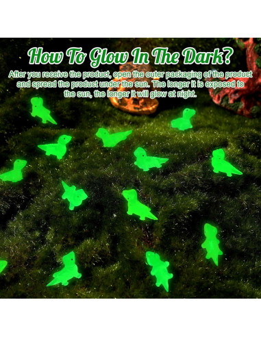 120 Mini Figuras de Lagarto Luminosa GGSTDDUP - Resina 1.5 cm