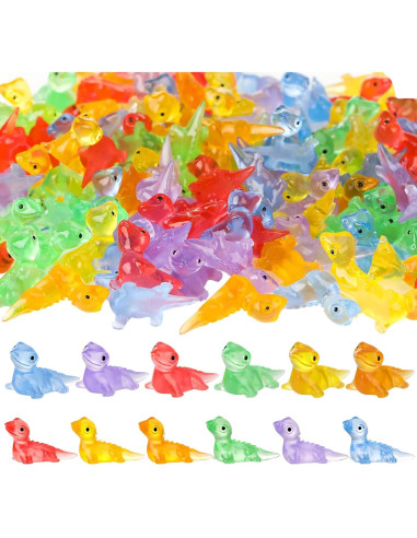 120 Mini Figuras de Lagarto Luminosa GGSTDDUP - Resina 1.5 cm
