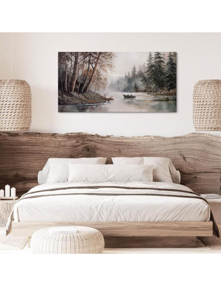 Arte de Pared Lienzo Montaña Rústica 50,8x101,6cm Vintage