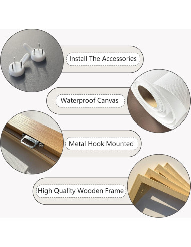 Arte de Pared Lienzo Montaña Rústica 50,8x101,6cm Vintage