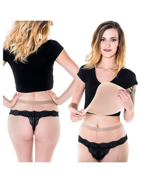 Almohadillas de Cadera Silicona Sculptress 38x22cm - Marrón