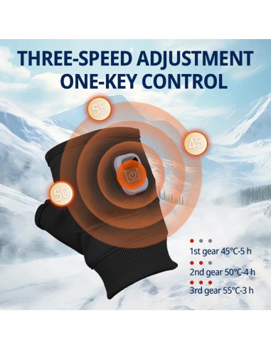 Guantes Térmicos Recargables NOVMPAQ con Pantalla Táctil