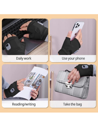 Guantes Térmicos Recargables NOVMPAQ con Pantalla Táctil