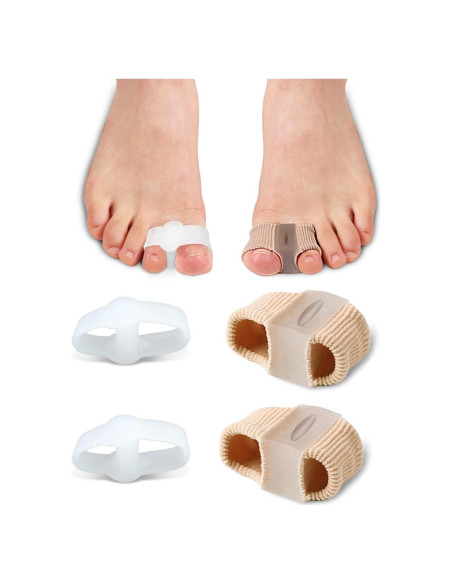 4 Piezas Separadores de Dedos BLATOWN Corrector Juanetes