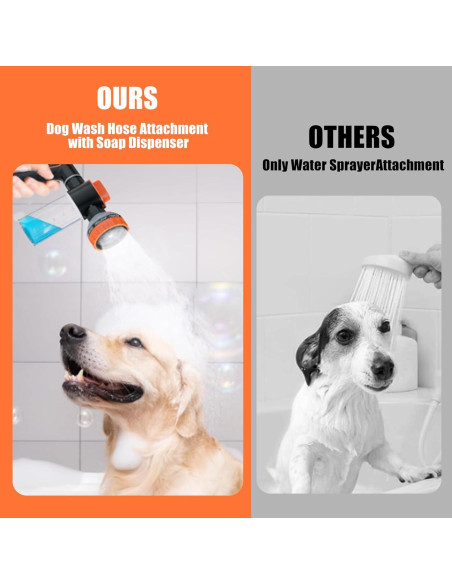 Accesorio de Ducha para Perros AYBBSHOW con Boquilla y Jabón