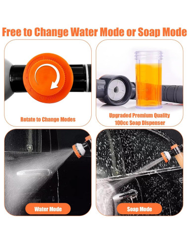 Accesorio de Ducha para Perros AYBBSHOW con Boquilla y Jabón