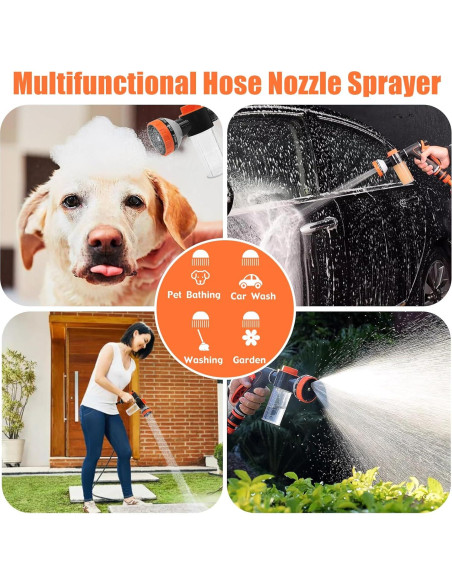 Accesorio de Ducha para Perros AYBBSHOW con Boquilla y Jabón