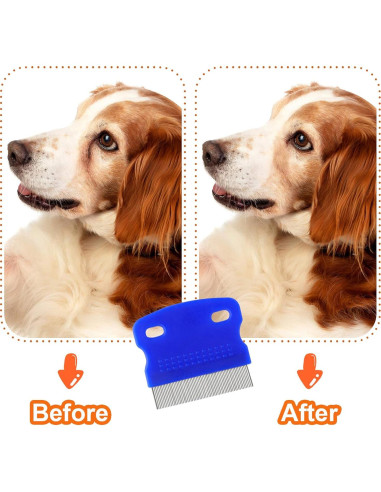 Kit de Peines para Acicalamiento GUBCUB 2-en-1 para Perros