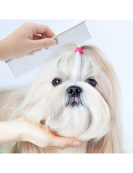 Kit de Peines para Acicalamiento GUBCUB 2-en-1 para Perros