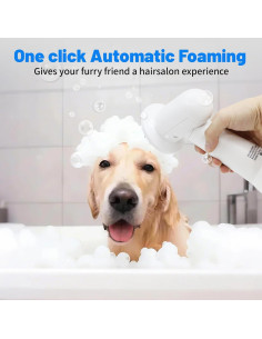 Dispensador de Champú Eléctrico para Perros HS003 - Masaje y Espuma 2