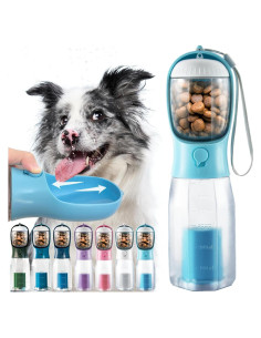 Botella de Agua para Perros Wenzhou 20oz Azul 3 en 1