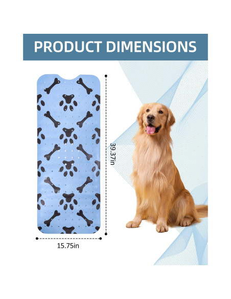 Alfombra Antideslizante para Baño de Perros LynxLink 100x40cm