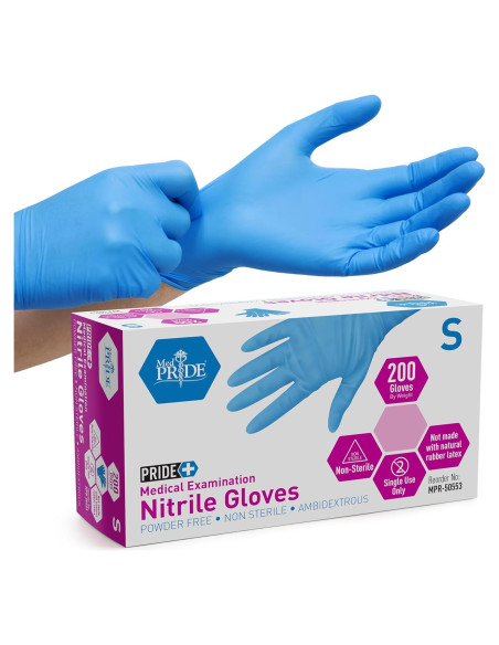 Guantes de Nitrilo Desechables Medpride 200 Unidades
