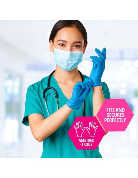 Guantes de Nitrilo Desechables Medpride 200 Unidades